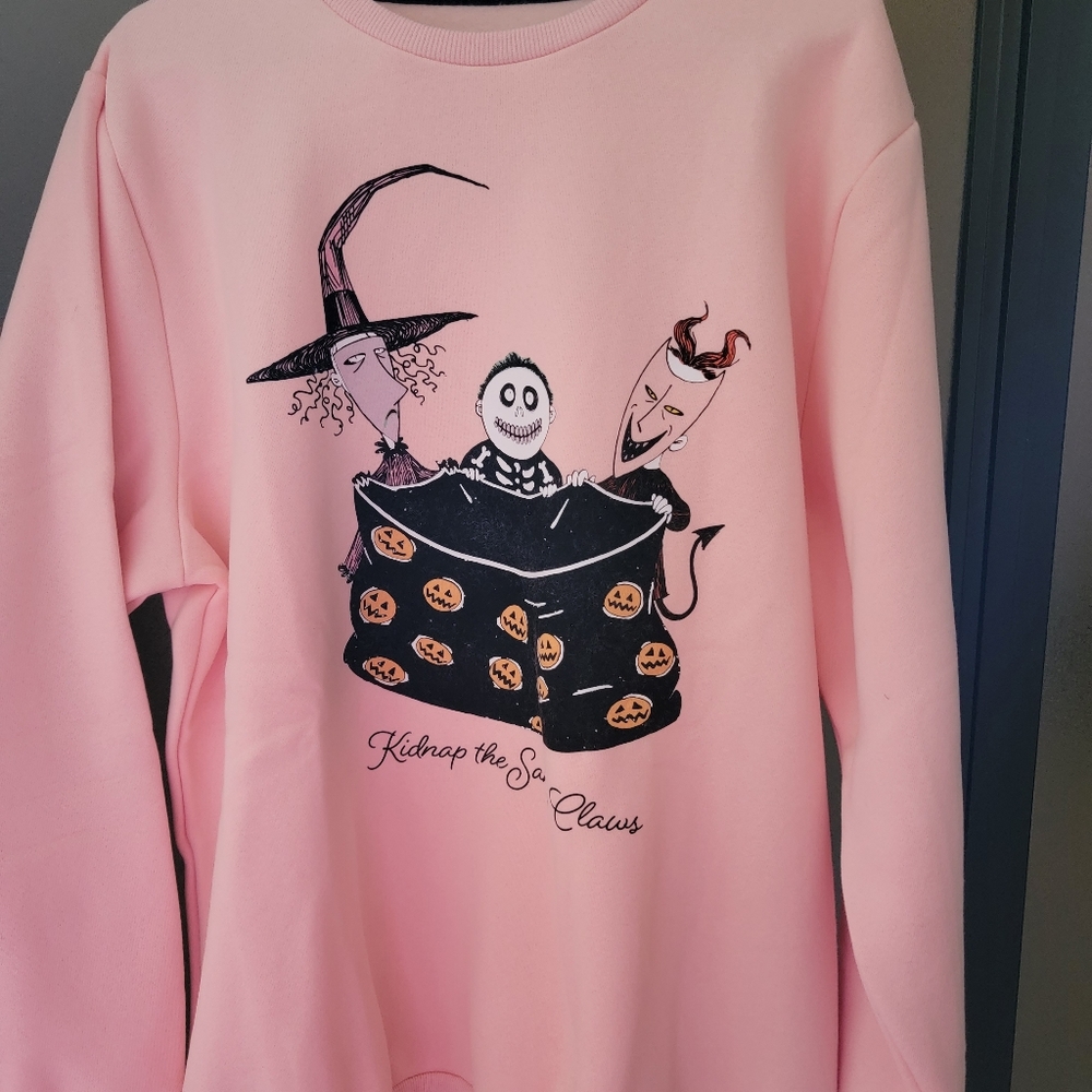 NWT Cakeworthy Nightmare Before Christmas Sweatshirt - Lock Shock and Barrel 3X